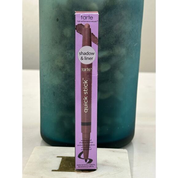 Tarte Quick Stick Waterproof Shadow & Liner NIB - Mauve Luster/Black - Picture 1 of 5